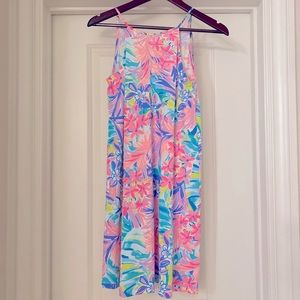 NWT Lilly Pulitzer Floral Print Margot Swing Dress Tassel Tie Back | Size XXS